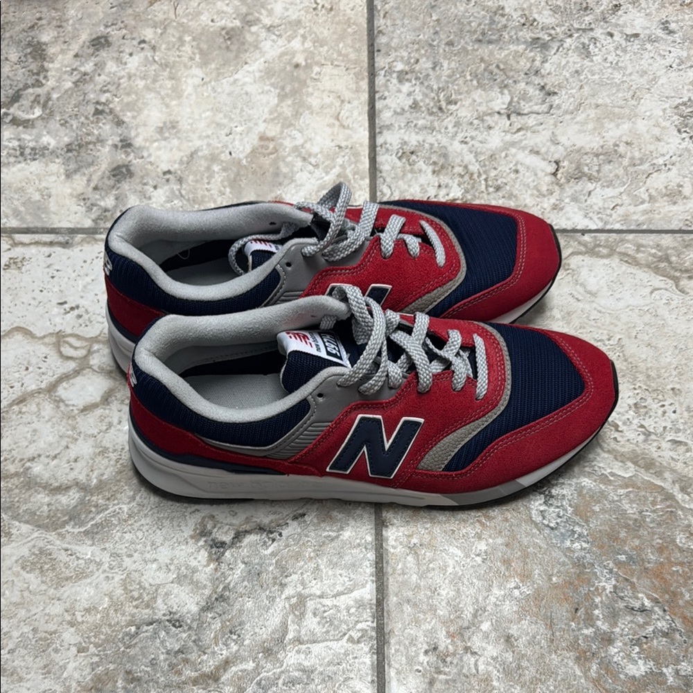 New Balance Red and Blue Athletic Shoes
